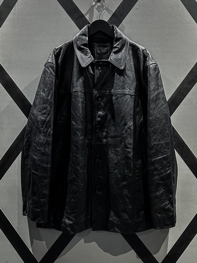 【X VINTAGE】"極上" Vintage Loose Leather Car Coat