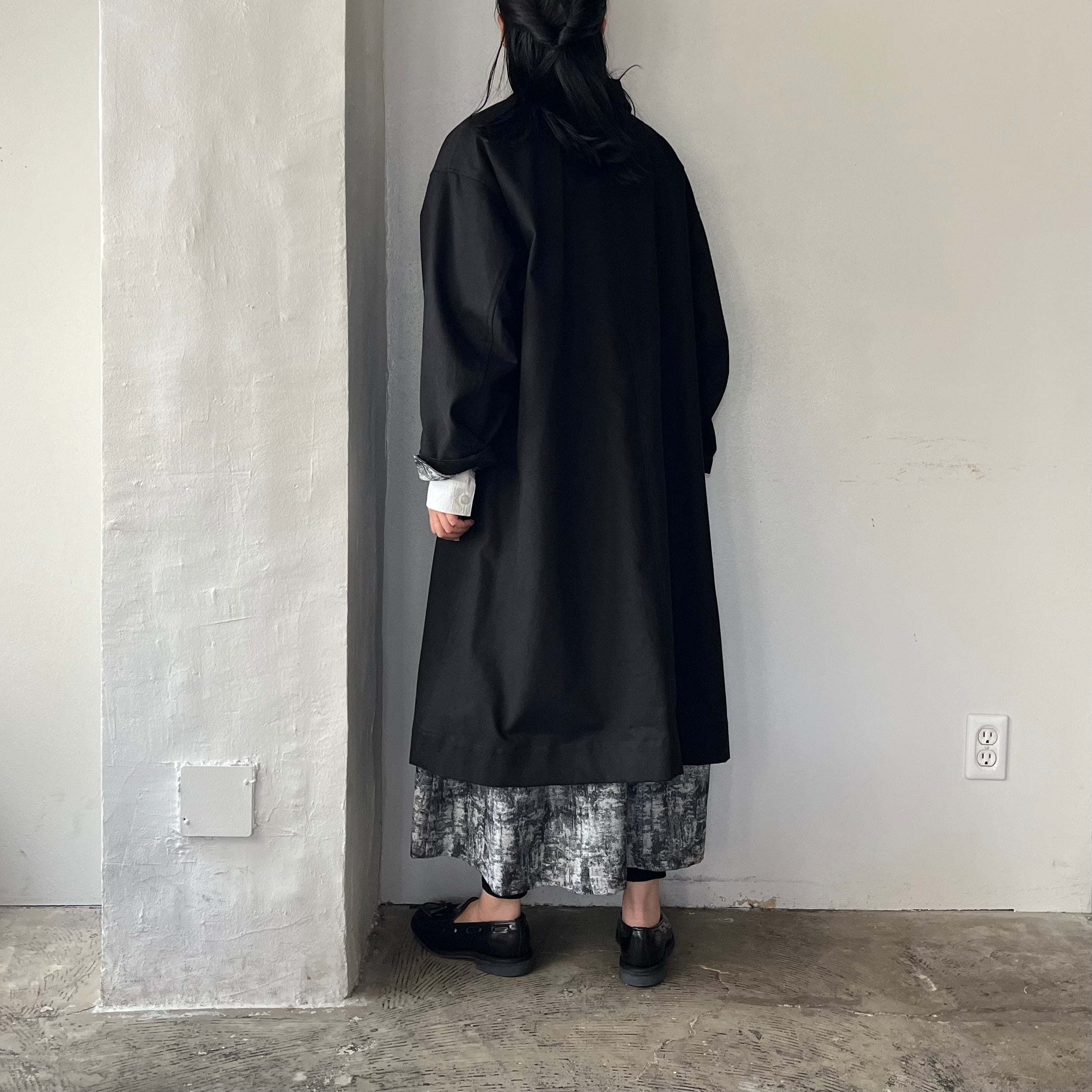 【未使用】thelast flower of the afternoon綿コート the last flower of the afternoon 静かな日 Over size coat（オーバー