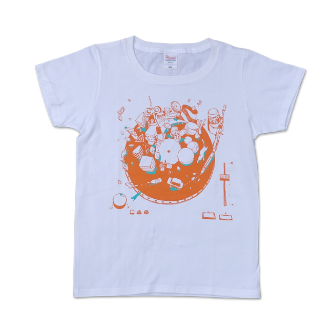 sasakure.UK『トンデモ未来空奏図』Tシャツ ホワイト(メンズ / レディース) - 画像2