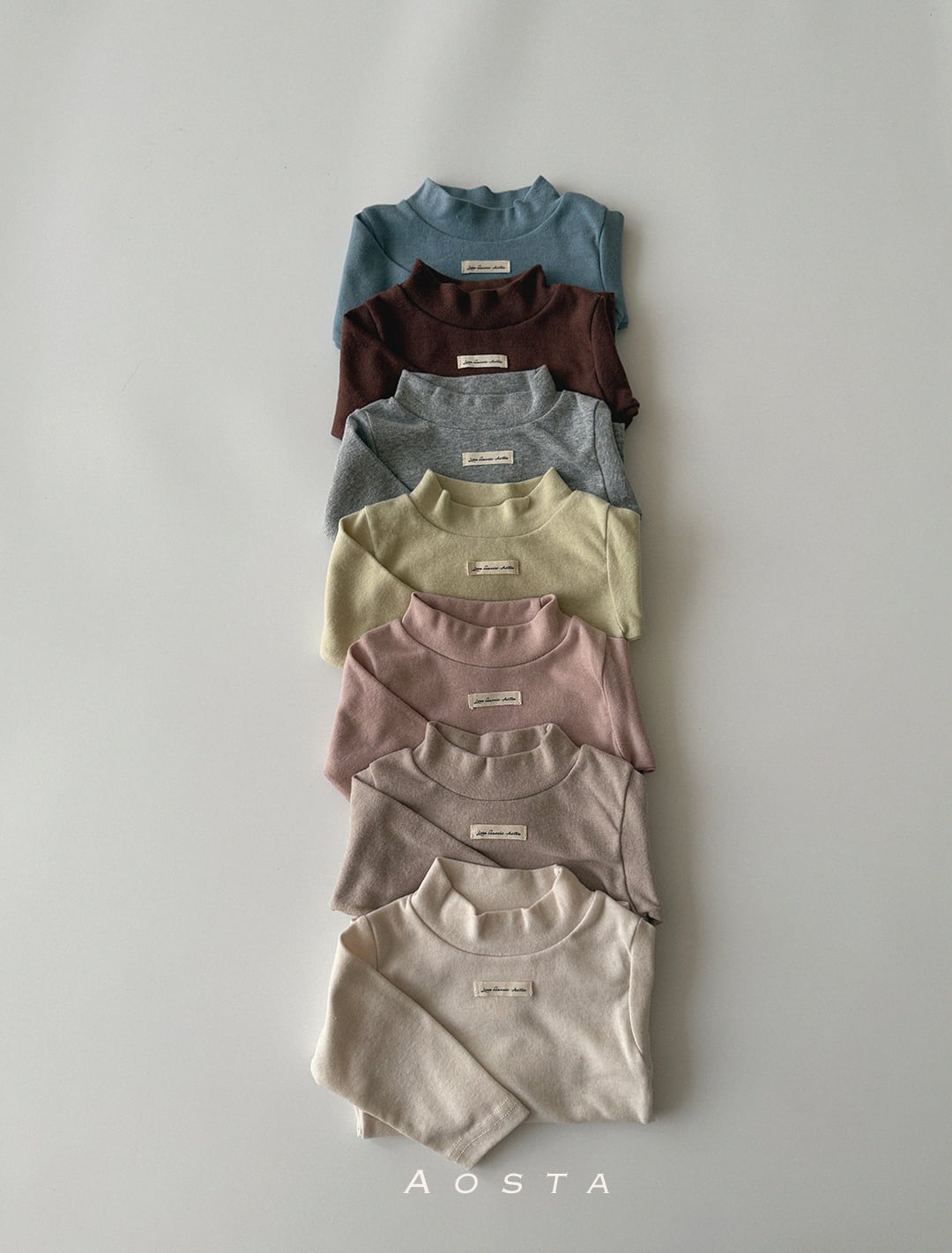 【予約】aosta ハイネックカットソー