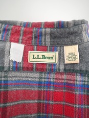 80s L.L.Bean check shirt
