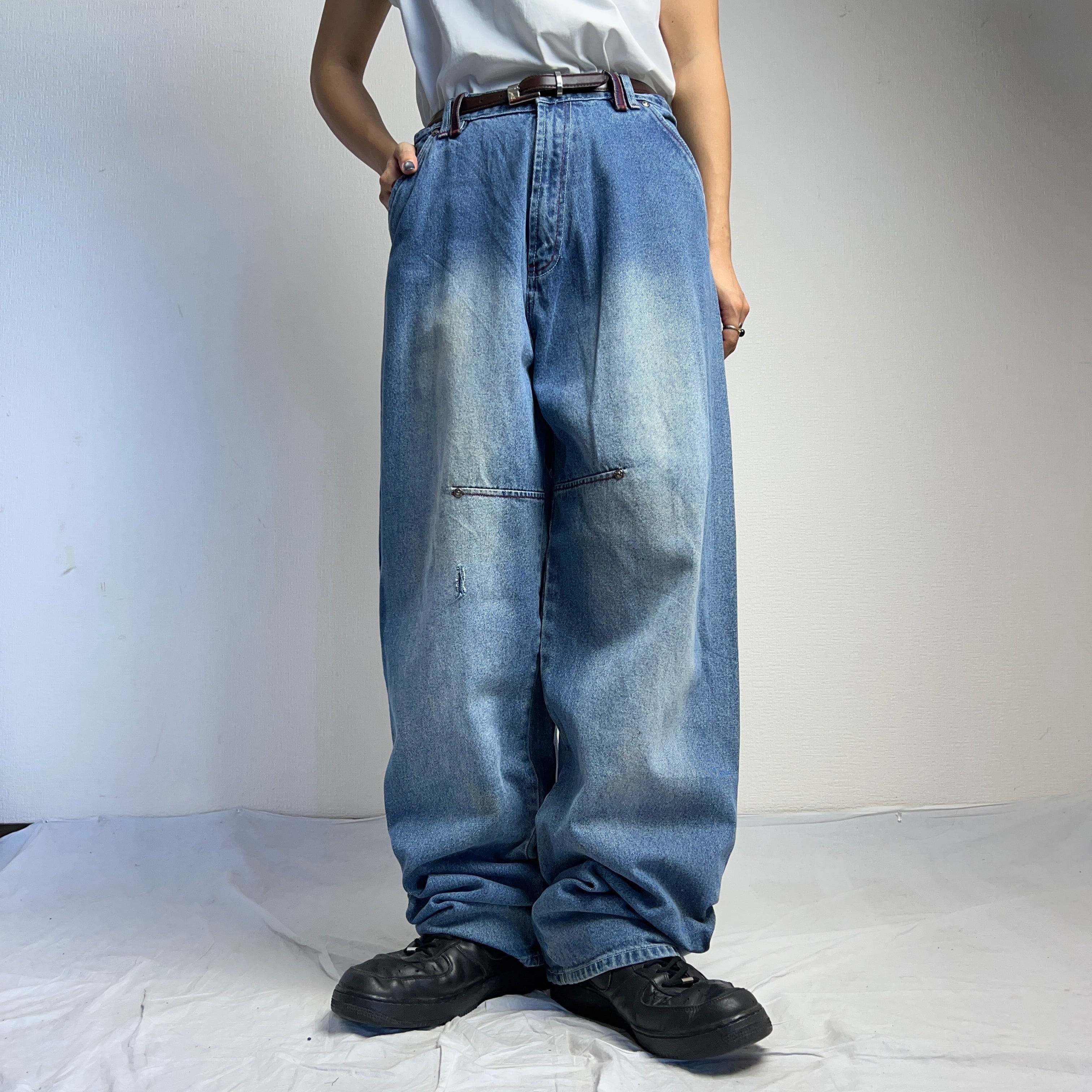 PHAT FARM” DENIM PANTS W36 ファットファーム ワイドデニム