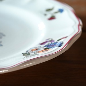SARREGUEMINES  Plate / サルグミンヌ プレート〈 フランス食器・皿・花リム・フランスアンティーク・アンティークプレート・ブロカント・ヴィンテージ 〉113920