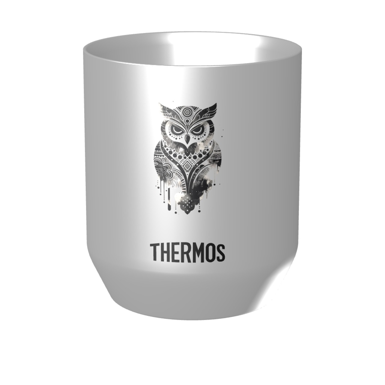 THERMOS 真空断熱カップ 360ml（ステンレス）owl　00024