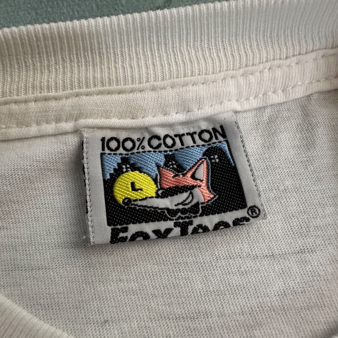 90s FOX TEES ファンキーデザイン 雰囲気系 エロTシャツ 白 L 古着 | RUFFY