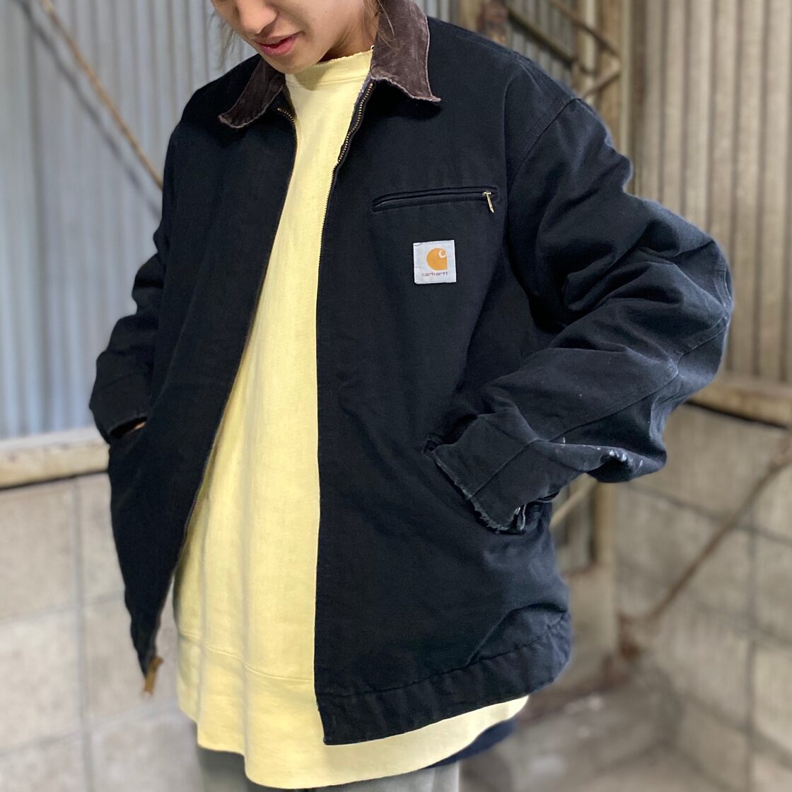 Carhartt カーハート デトロイトジャケット ワークジャケット 企業ロゴ 
