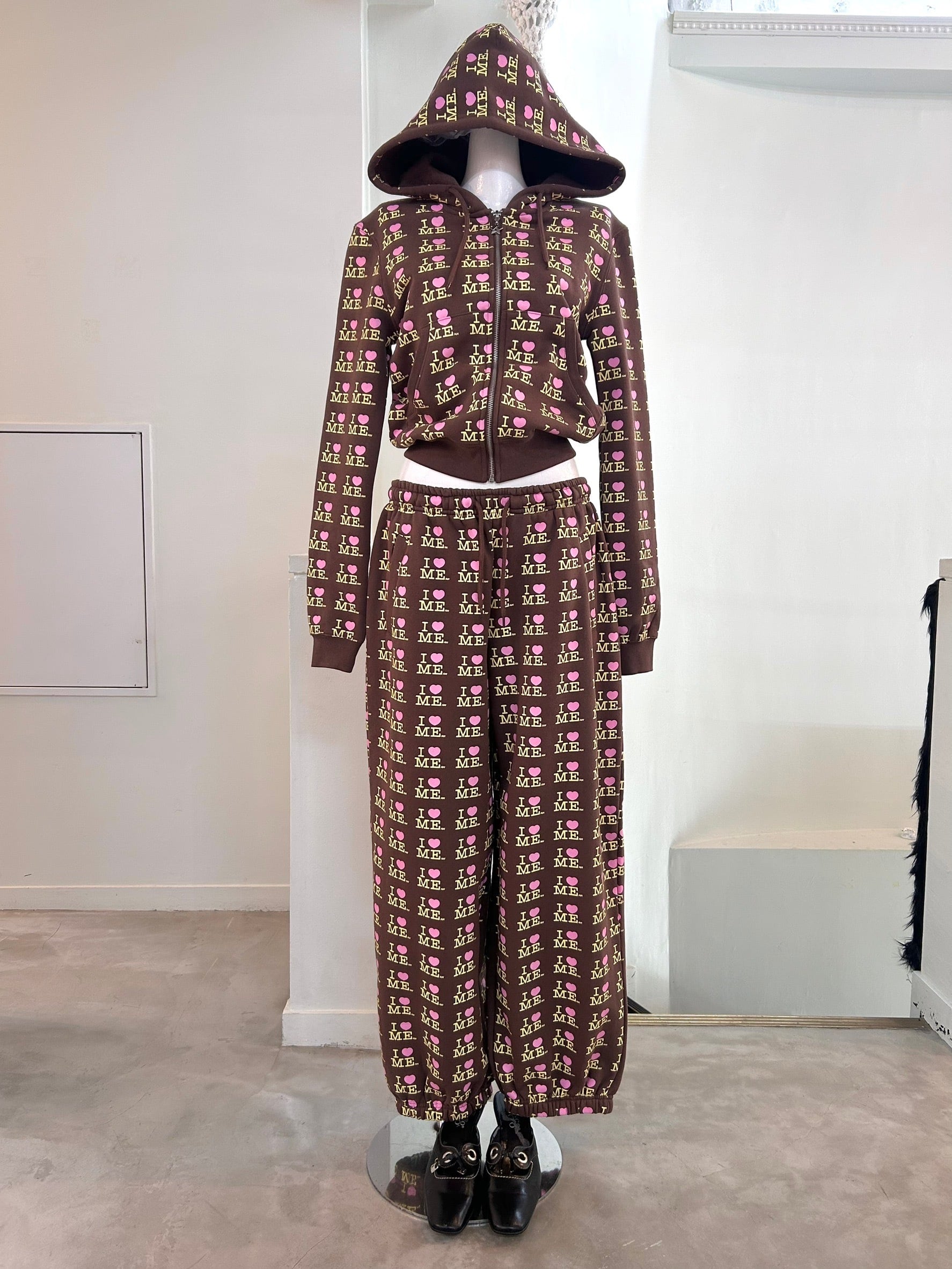 Ashley WILLIAMS I♡ME JOGGERS / CHOCO
