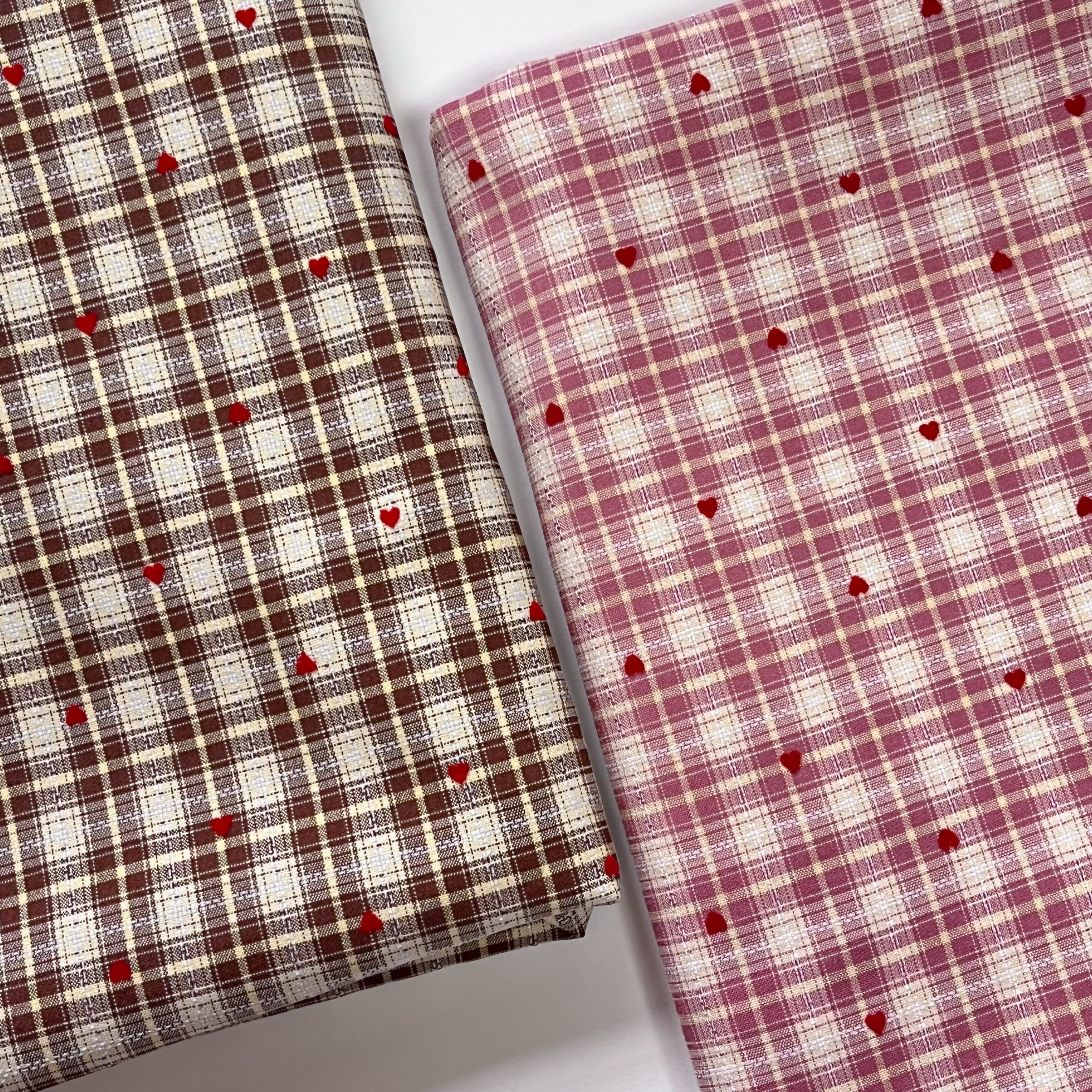 37【即納】さくらんぼ刺繍チェック30番手生地 | PAY ID