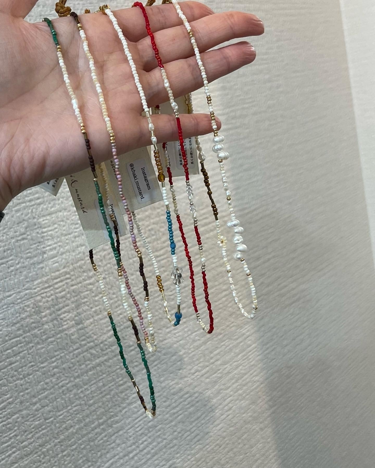 ハンドメイド】ビーズネックレス | MIEL select shop