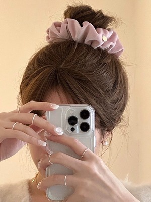 【即納商品】charm velour chouchou