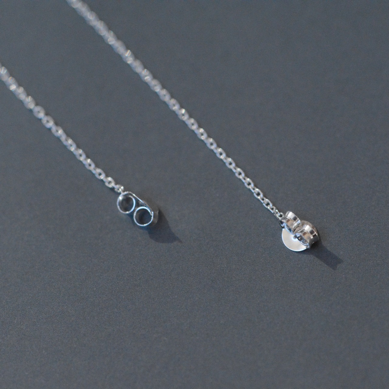 vertical-long  ピアス シルバー