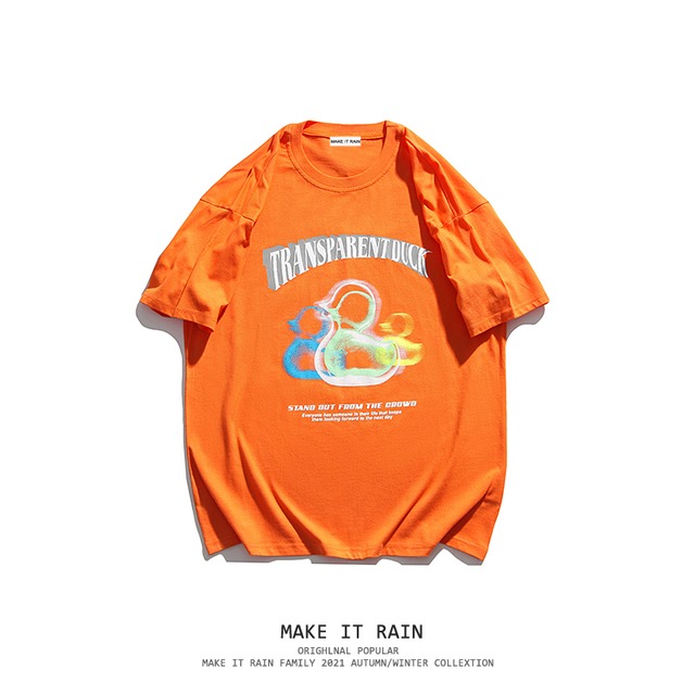 サマースタイルシャツ スタンダードカジュアルTシャツ レトロ 夏物 MAKE_ITRAIN4544335188