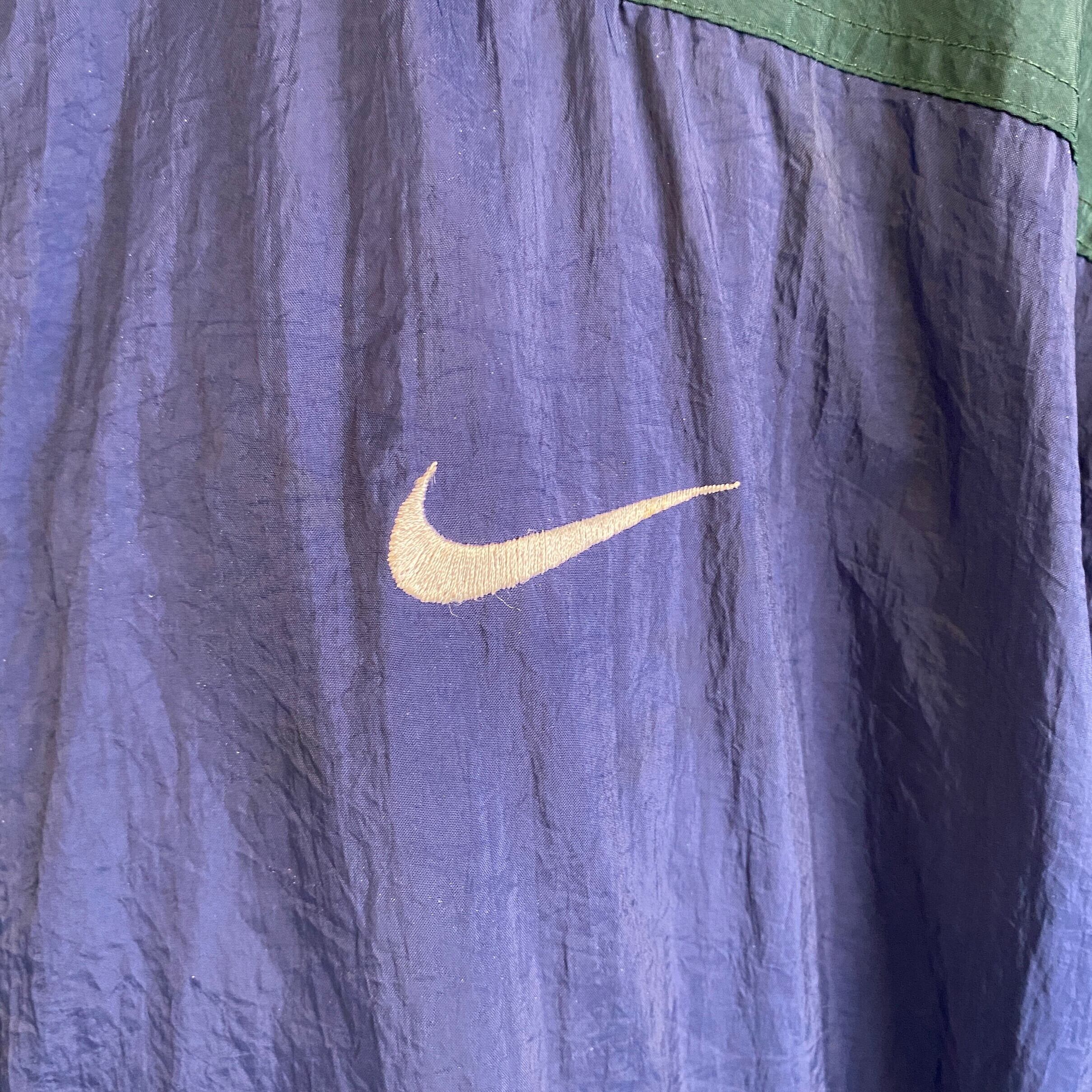 ビッグサイズ 90年代 NIKE ナイキ バックロゴ 刺繍 ナイロンジャケット