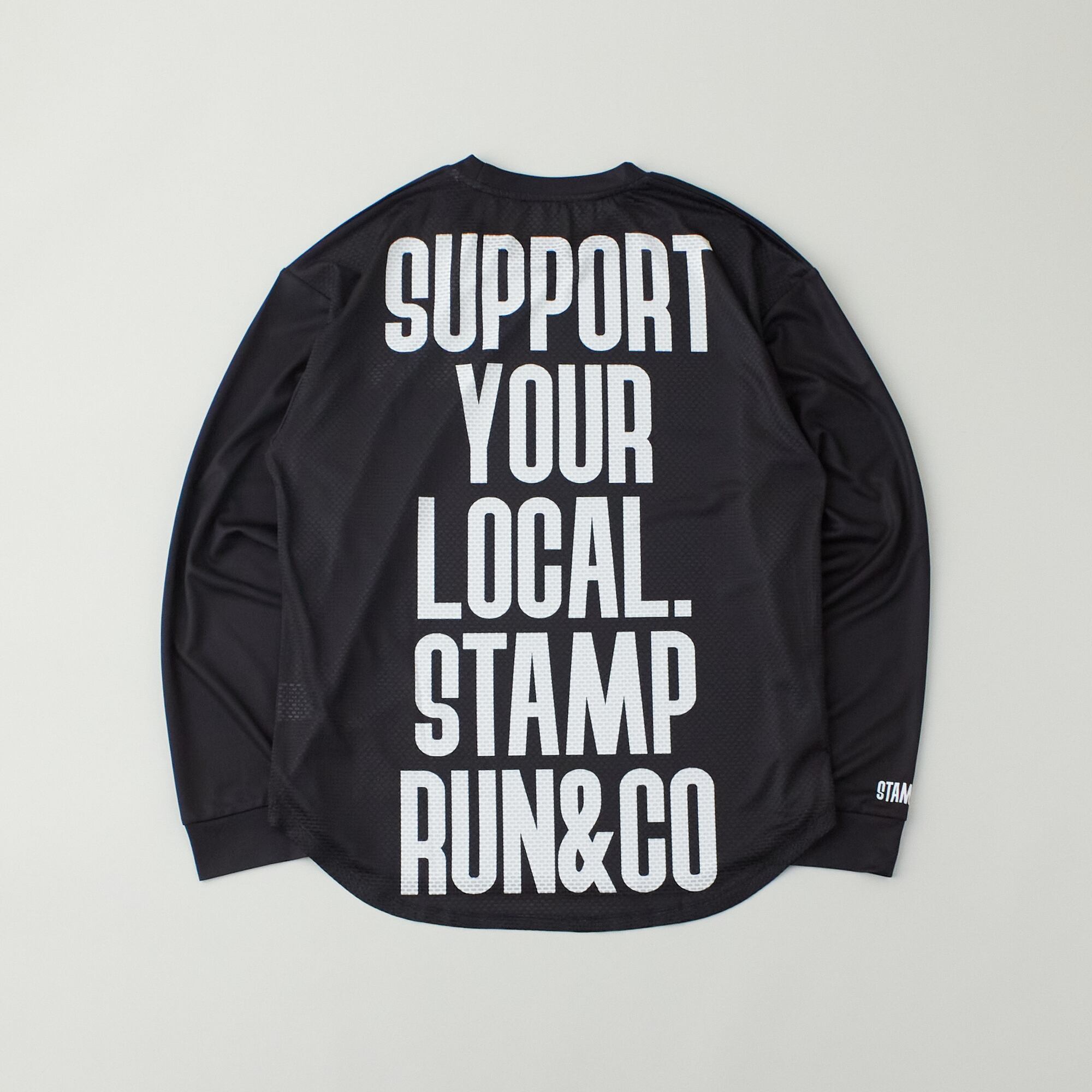 STAMP RUN&CO（スタンプランアンドコー） STAMP LONG SLEEVE TEE (STAMP LOGO TYPE “ SUPPORT YOUR LOCAL.”)