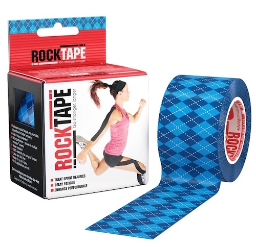 ロックテープ-スタンダード-アーガイルブルー / ROCKTAPE 5cm*5m standard Argyle blue