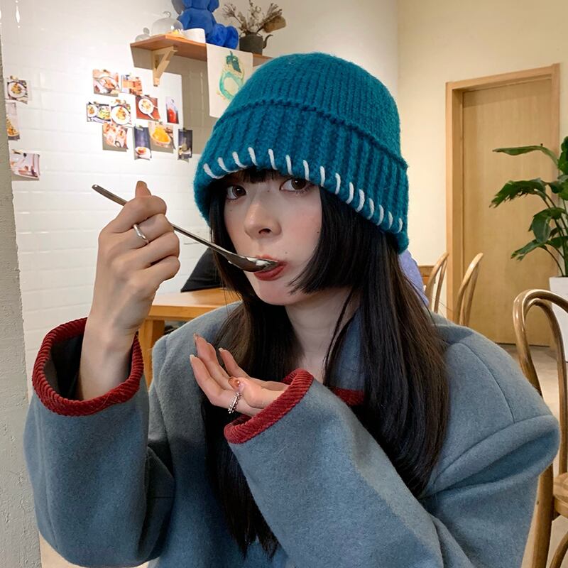 ニットウールオータムウィンタースタンダード レトロ 帽子 秋物 冬物 ブラック・アイド・ピーズ40686418502