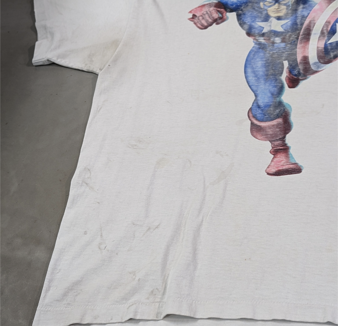 90s captain america print tee 小岩店 | What