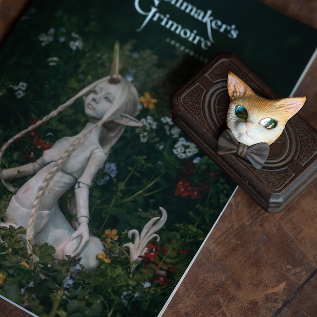 猫のブローチ：ミルクベージュ『作品集セット』
