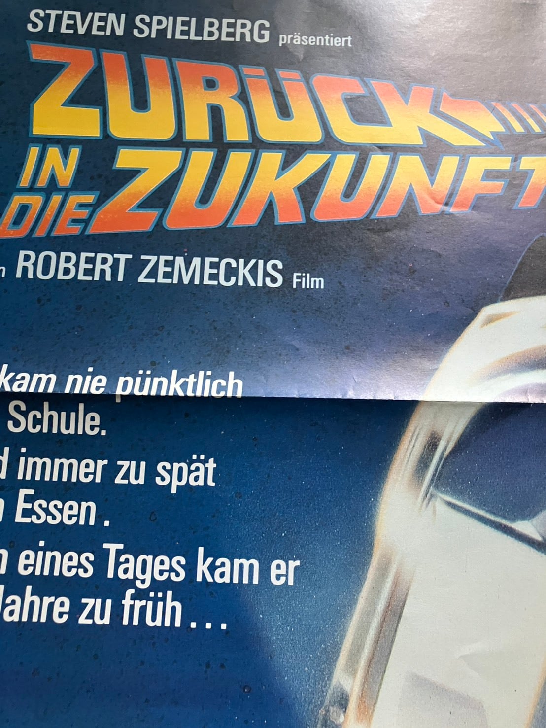 1985「Back to the Future 」ドイツ版映画ポスター A1 Size | woodmarquee