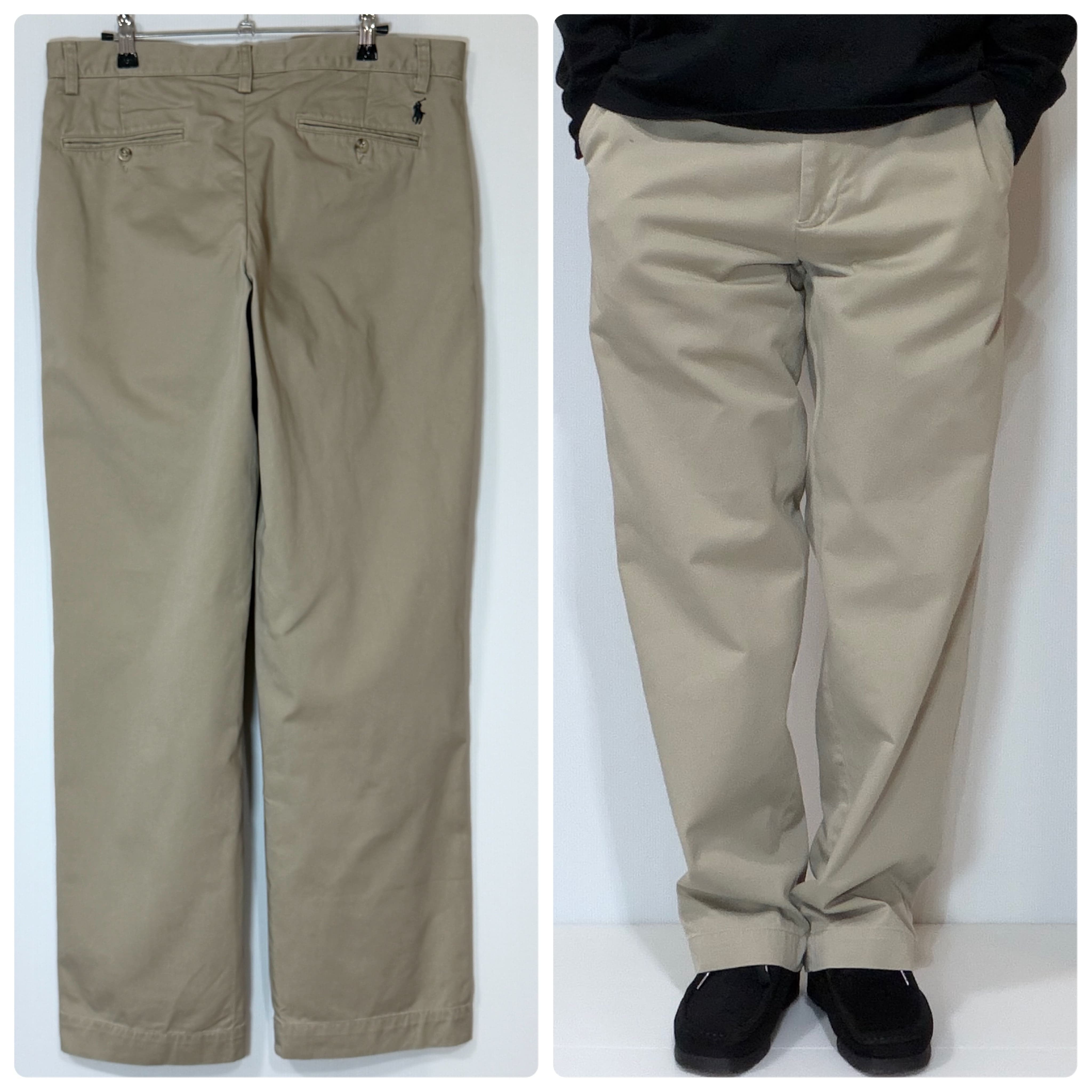 美品 Polo Ralph Lauren ポロラルフローレン W36 L30 チノパン グレー