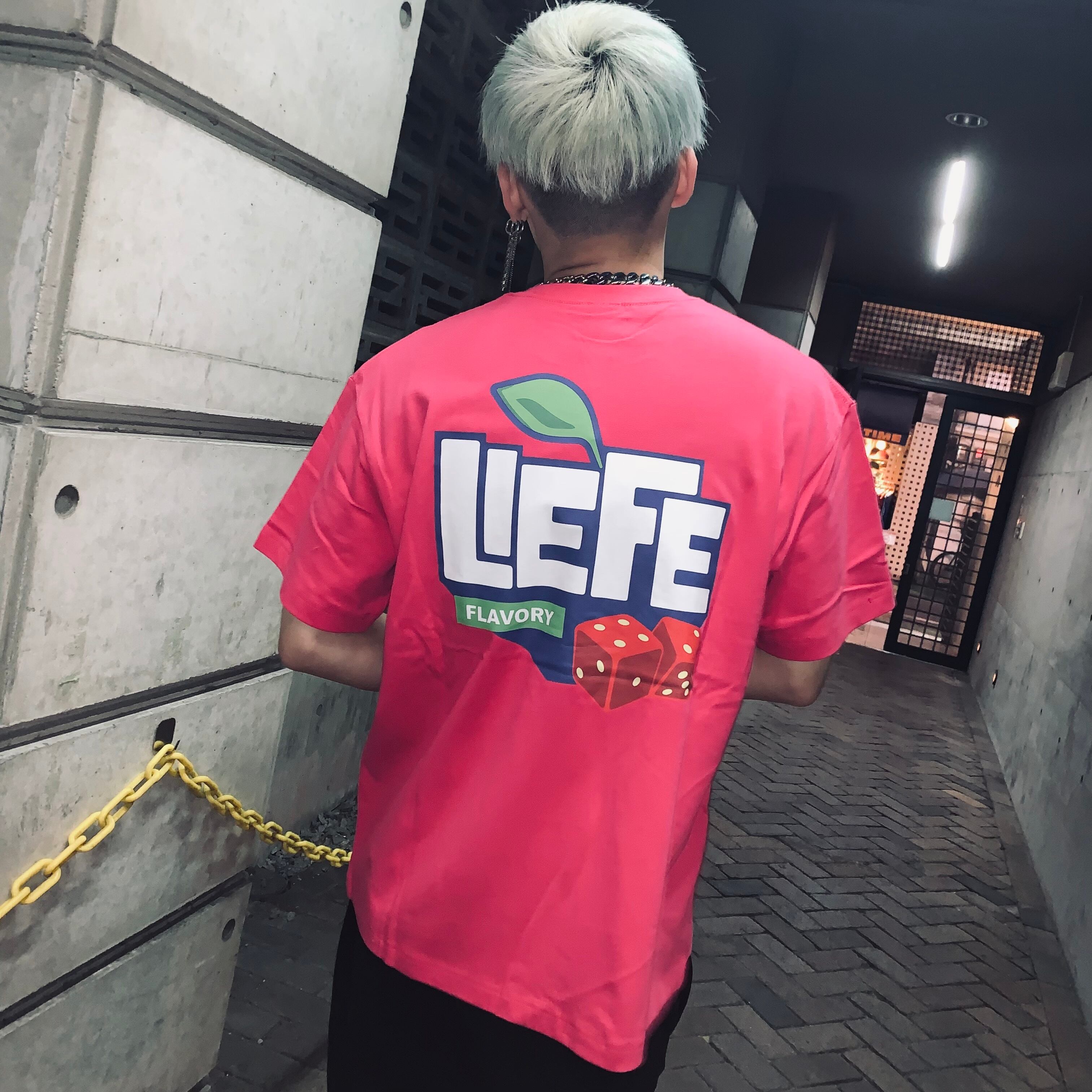 SALE‼︎【LIEFE】PNK / FLAVORY TEE(ライフ/Tシャツ/半袖/STREET/ストリート/ブランド/メンズ/レディース/ユニセックス】