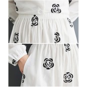 ローズ 刺繍 ツーピース 00003