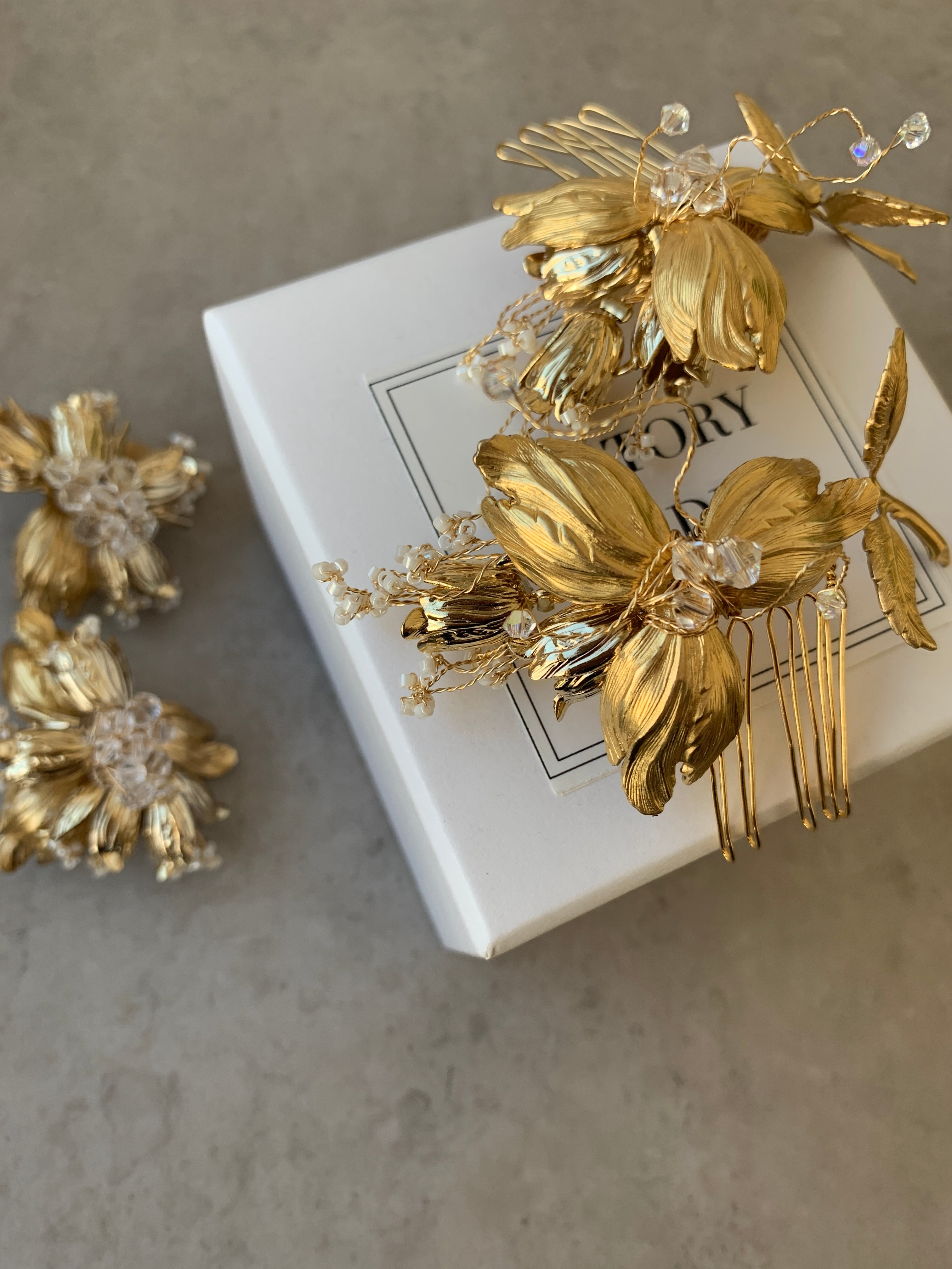 SET> history garden bridal / pierce・earring ＋ head accessory