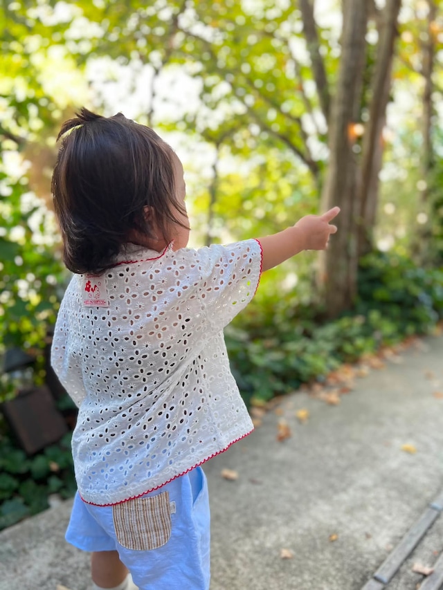 【即納】vintage lace shirt <kids>