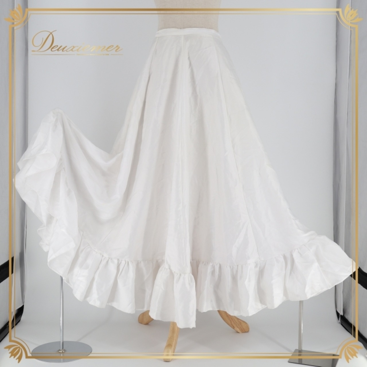 フラメンコ 衣装 ファルダ スカート ペチコート ホワイト系 無地 シンプル 練習 レッスン インナー 白 ボランテ フリル 爽やか 明るい ダンス衣装 イベント 重ね着 オールホワイト