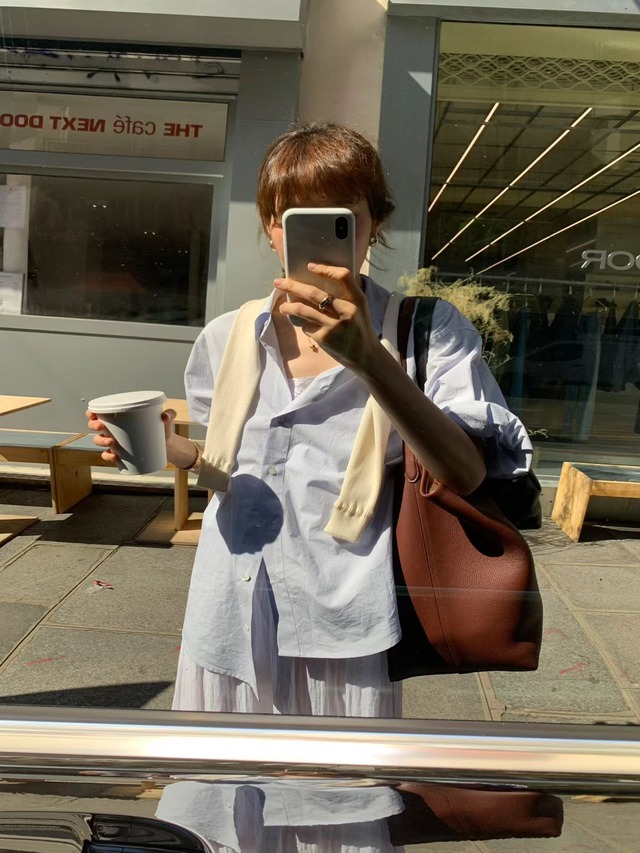 (OUNCE) clean boxy shirt / 2color