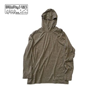 BROWN by 2-tacs   B27-KN005 "BAA hoodie"  Medium brown