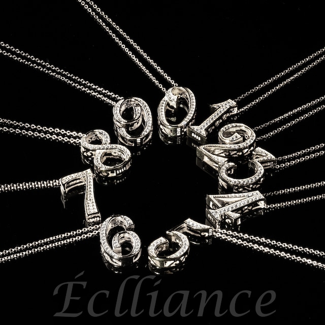 Number Necklace Silver S925