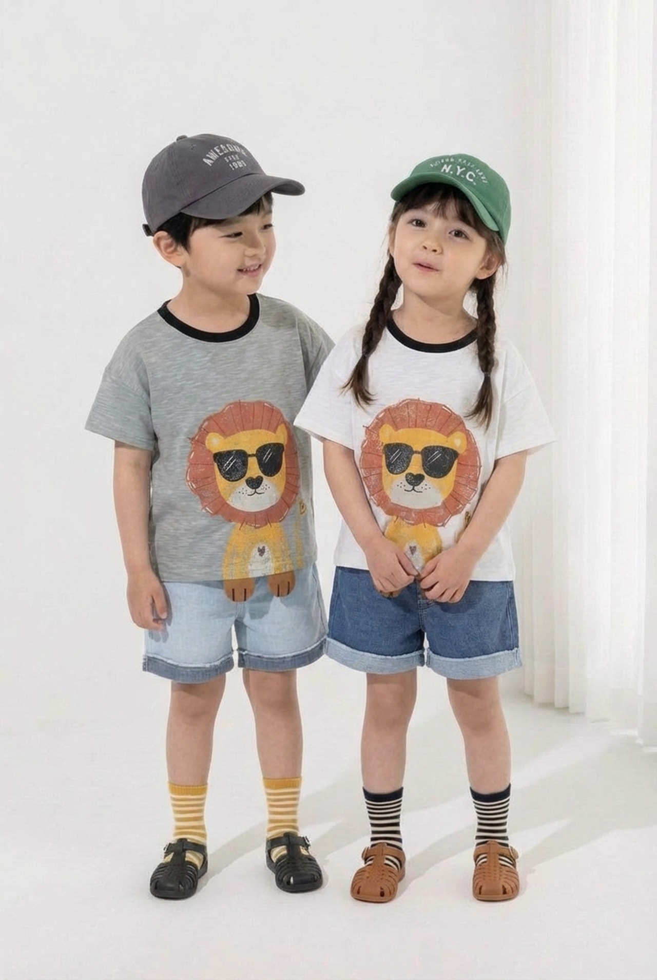 [Orangemom] Sunglasses Lion T-shirt Shirt (13/15) / [오렌지맘] 선글라스사자티셔츠 (13/15)