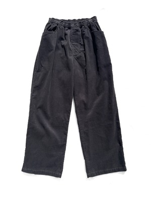 COMFORTABLE REASON / STRAIGHT CORDS SLACKS - CHARCOAL
