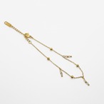 ステンレスビーズチェーンブレスレット