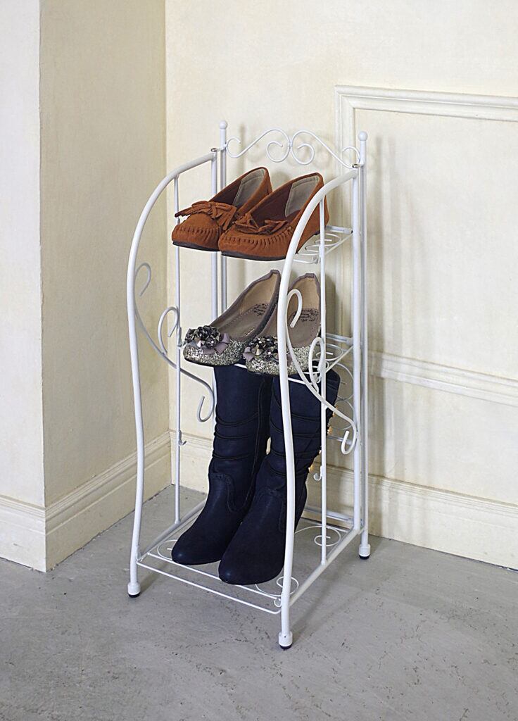 シューズラック 省スペース スリム おしゃれ 薄型 スリッパラック アイアン 2701