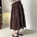 2色/デザインフラワーコサージュスカート ・12361