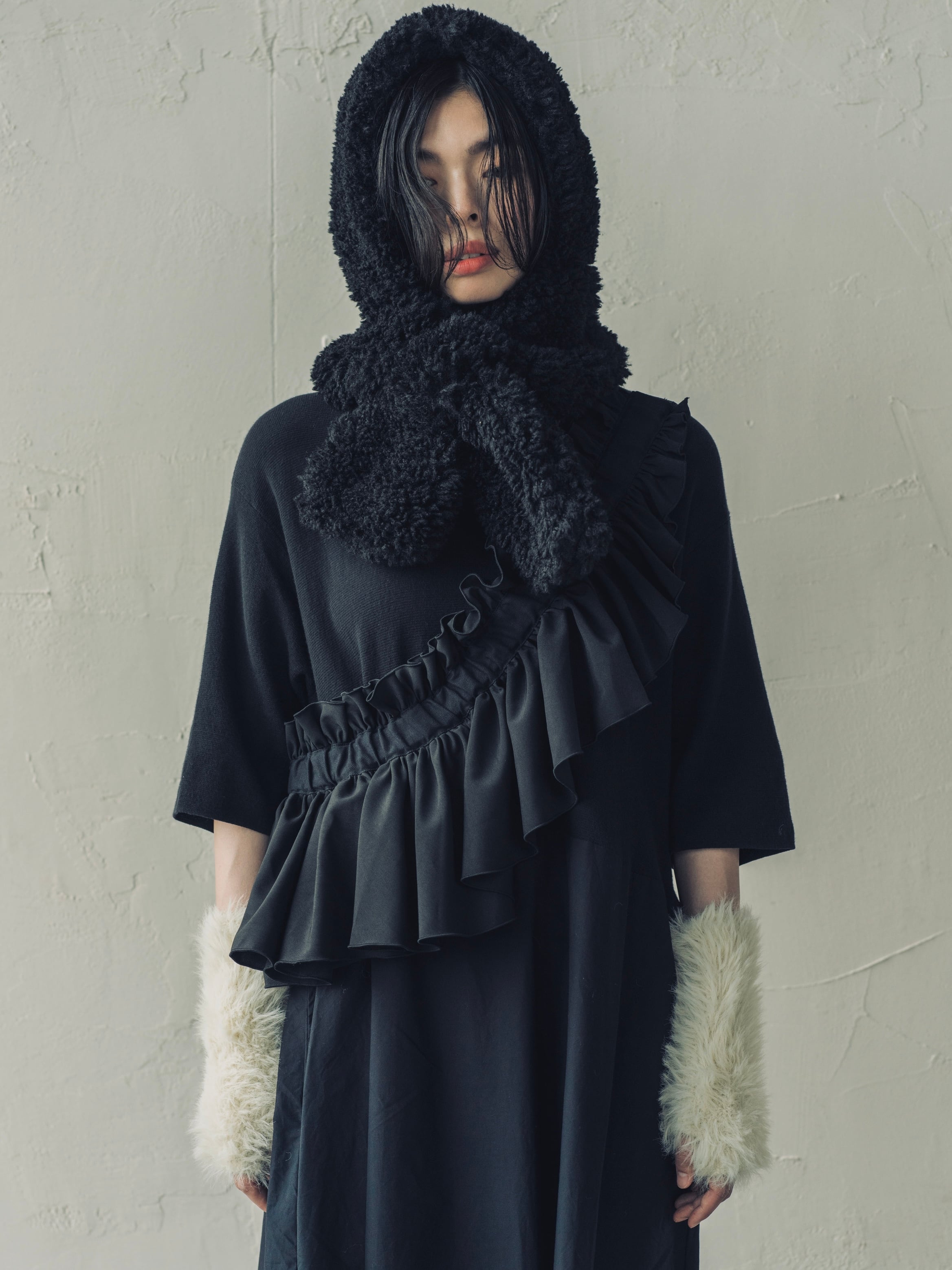 ORIENT MILLINERY DORA【ドーラ】Frilled Bag 黒 ORIENT MILLINERY DORA【ドーラ】Frilled Bag