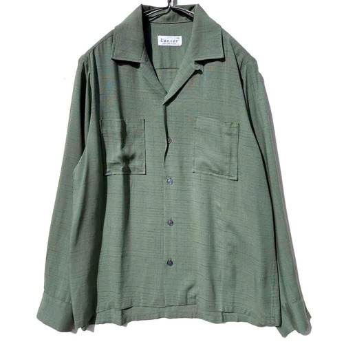 【Lancer CALIFORNIA】Vintage Rayon Open Collar Shirt【1960s-】