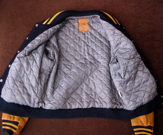 80s GOLDEN BEAR VARSITY JACKET M