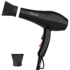 【在庫処分】EGEN ヘアドライヤー プロサロン用 業務用/家庭用 【人気 ランキング】大風量2.0m3/分！速乾 2000Wノズル2個セット付き マイナスイオン ドライヤー 6段階温度＆風量調節 ブラック Large