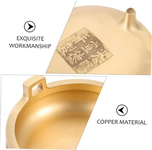 香炉 仏具 真鍮 線香立て  シンプル コンパクト 脚付き ギフト 誕生日 旅行記念 卒業式 パーティー