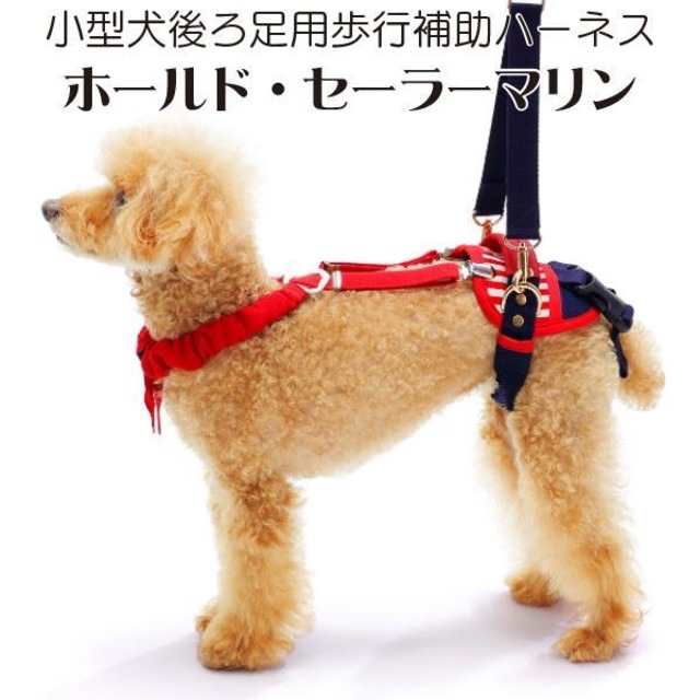 送料無料!! 歩行補助ハーネス LaLaWalk(ララウォーク)ホールド セーラーマリン　腰痛 ヘルニア 介護 お散歩 高品質 寝たきり トンボ