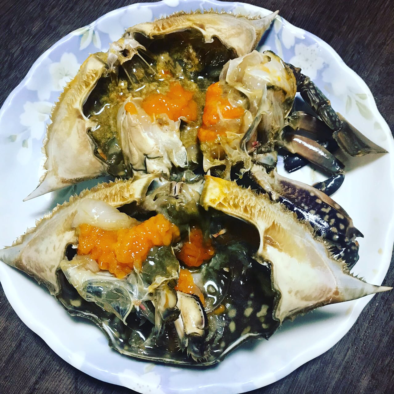 カンジャンケジャン ワタリガニ 醤油漬け 1 2匹 約500g 福岡県産 Salon De Mai サロンドマイ