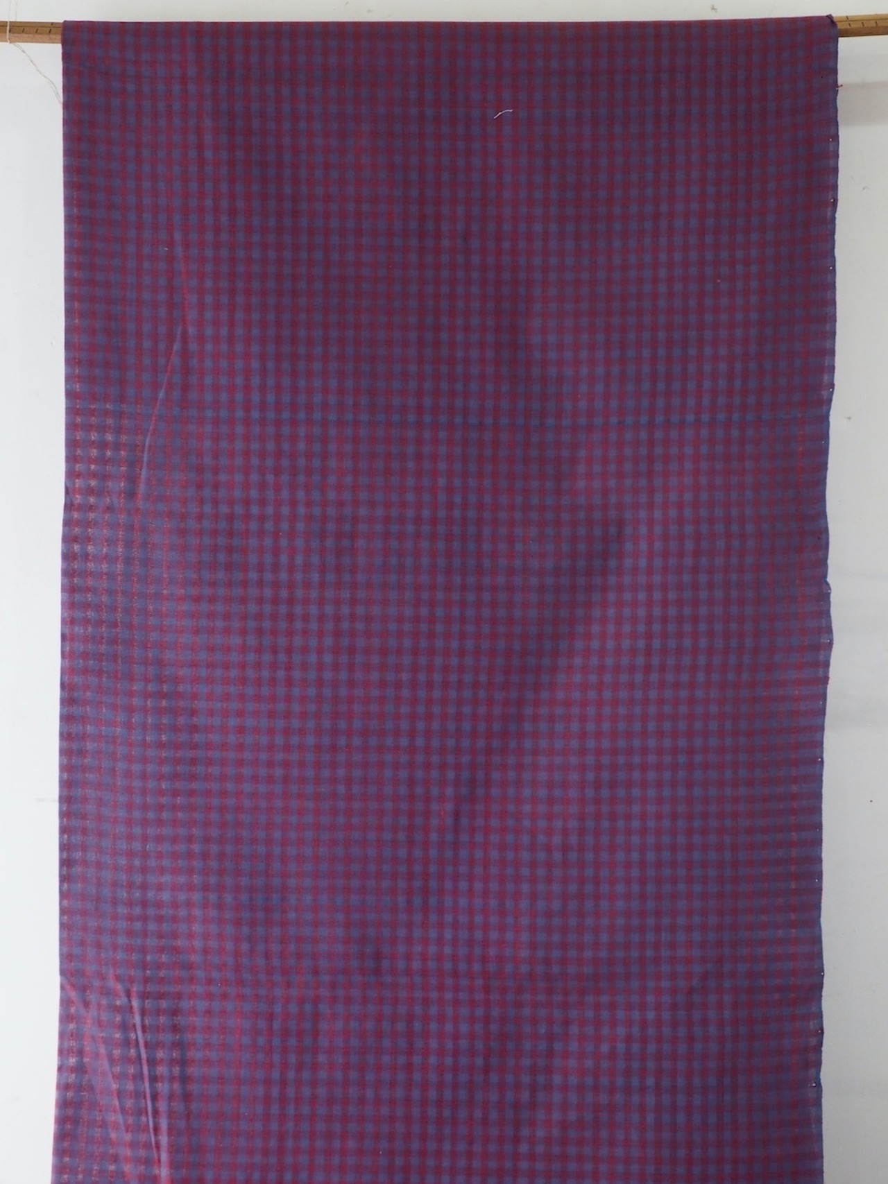 bengal fabric b48 blue red checked