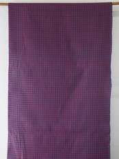 bengal fabric b48 blue red checked