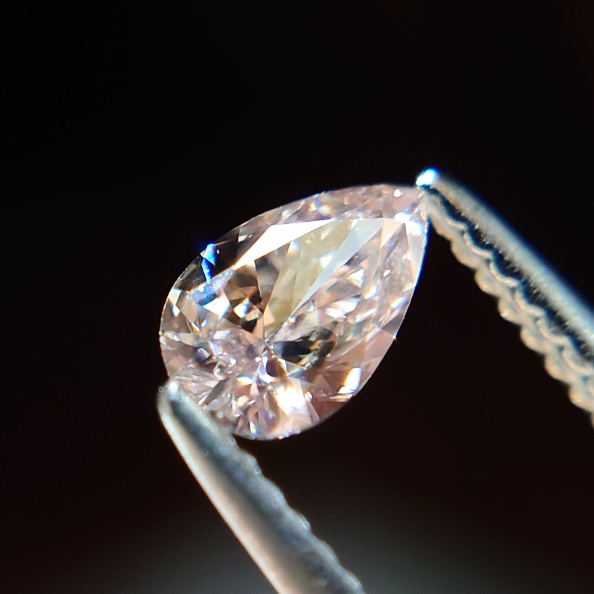 Fancy Light Pink 0.122ct VS-2 天然ピンクダイヤモンドルース Fancy Light Pink 0.122ct VS-2 天然ピンクダイヤモンドルース