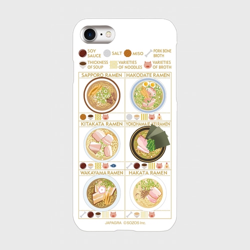 [受注生産] ラーメンスマホケース iPhone7用（白）