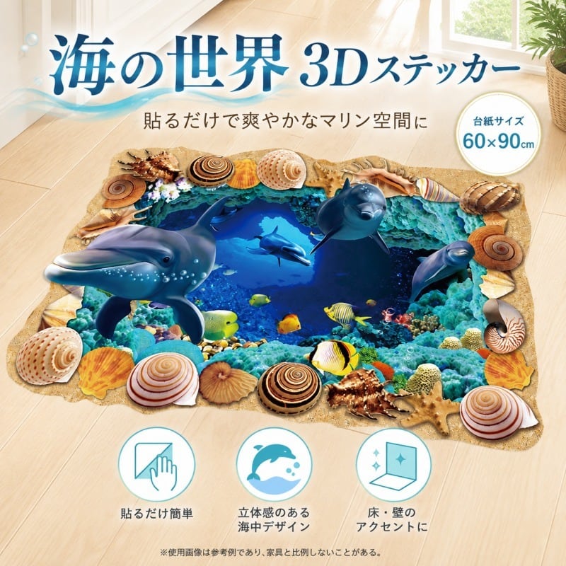 ウォールステッカー トリックアート | 3Qee.com