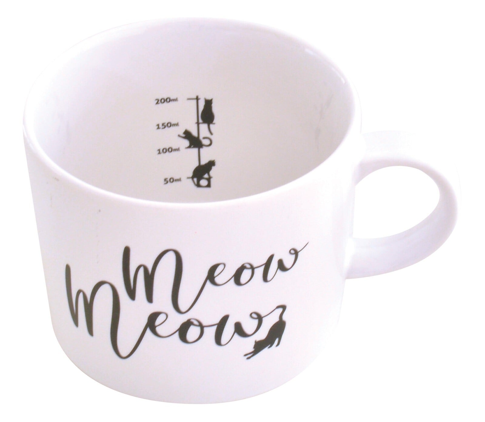 目盛り付きマグカップ｜猫 ねこ ネコ 猫雑貨 猫グッズ かわいい プレゼント 贈り物 おうち時間 おうちカフェ